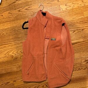L.L. Bean Rust Fleece Vest